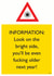 sign information Birthday Card 12131 created by Brainbox Candy