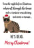 Funny Christmas Card Gangster Cat -- Dark Humour created by Chelsey Adams