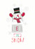 snowman Male Christmas Card 34287 created by Gill Eggleston