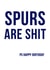 Spurs are rubbish birthday card created by Offside Cards