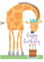 birthday card - giraffe - happy birthday - funny and cute created by Kali Stileman