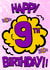Female 9 Birthday Card 9941 created by Alex Dato