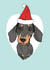 illustration dog Christmas Card 6953 created by Unknown Ink