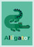 alligator animal Card 28263 created by Tom Langton