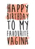 RUDE VAGINA Birthday Card 12406 created by LOVE PAPER RAINBOW