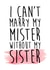 Mister, Sister card - Wedding created by LOVE PAPER RAINBOW