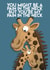 giraffe neck Valentines Day Card 35168 created by DengalsDoodles