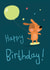 Cute Birthday Card - For Him - Dog - Skateboarding created by Becky Down