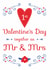 Mr Mrs Valentines Day Card 4788 created by Hello Fridays Studio