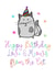 cat funny Birthday Card 8437 created by Parsy Designs