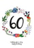 Classic 60th Birthday Card - Flowers - For Her created by Ivorymint cards
