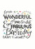 Wonderful Birthday Wishes Type Card created by Little Red Cherry