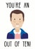 You're an eleven out of ten - valentines card created by Studio Boketto
