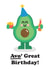 Avocado Birthday Card created by Studio Boketto