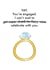 Gold ring - Engagment card - super drunk created by OBJECTABLES