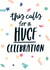 This calls for a huge celebration - confetti celebration card created by Sadler Jones