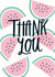 Typographic Typography Thank You Card 11116 created by Sadler Jones