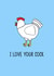 cock hen Card 36026 created by Flopsy