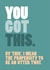 motivational inspirational Good Luck Card 9455 created by Wordplay Design