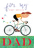 fathers day card - bicycle - for my dad - funny and cute created by Kali Stileman