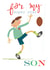 son card - rugby - for my son - funny and cute created by Kali Stileman