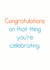 Congratulations Thing Birthday Card 12899 created by Rubber John