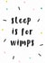 Gender Neutral New Baby Card - Sleep is for Wimps - For New Parents created by Snail Mail Card Co.