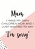 sorry funny Mothers Day Card 31479 created by Oh So Serendipity
