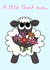 Sheep With Flowers Thank You Card created by Kim Onyskiw