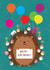 animal hedgehog Birthday Card 2483 created by Louise Gardner