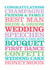 Congratulations - Wedding themed typography card created by Rosie Robins