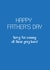 male adult Father's Day Card 32057 created by Victoria Keown