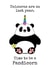 Panda Pun Just because Card 2642 created by Doodle Dot Design Co