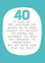 40 40th Birthday Card 12994 created by Paper Plane