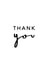 Simple Typography Thank You Card - Thank You created by Paper & Wool