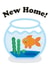Cute Fishbowl New Home Card - Goldfish - New Home! created by Studio Boketto