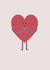 love heart Valentines Day Card 6601 created by Redback Cards