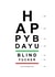 Rude Birthday Card - Eye Test - Happy Birthday U Blind Fucker Can You Read This created by Naughty Nice