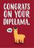 congratulations diploma Graduation Card 13737 created by Charli Tait Creative