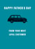 Father's Day Dad Taxi Card  created by Coulson Macleod
