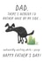 Funny Dog Poo Fathers Day Card - Dad - Dog - Dad There's Nobody I'd Rather Have By My Side Awakrdly Waiting While I Poop created by Chelsey Adams