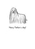 hairy dog Father's Day Card 24163 created by Reigning Cats . . . and dogs
