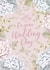Floral (white) wedding day card. created by Lucy Ledger
