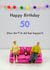 rude funny Birthday Card 11396 created by Bold & Bright Cards