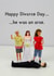 divorce adult Congratulations Card 11408 created by Bold & Bright Cards