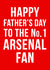 arsenal no.1 Father's Day Card 11166 created by Offside Cards