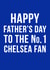 chelsea football Father's Day Card 11167 created by Offside Cards
