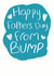 bump pregnancy Father's Day Card 9194 created by Alexia Claire