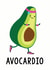 avocado funny Humour Card 8923 created by Of Life & Lemons Ltd.