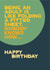 Funny Typography Birthday Card 12623 created by Electric Carp